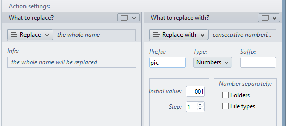 Customize numbering