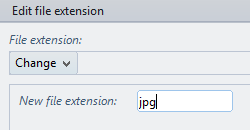 Rename file extension